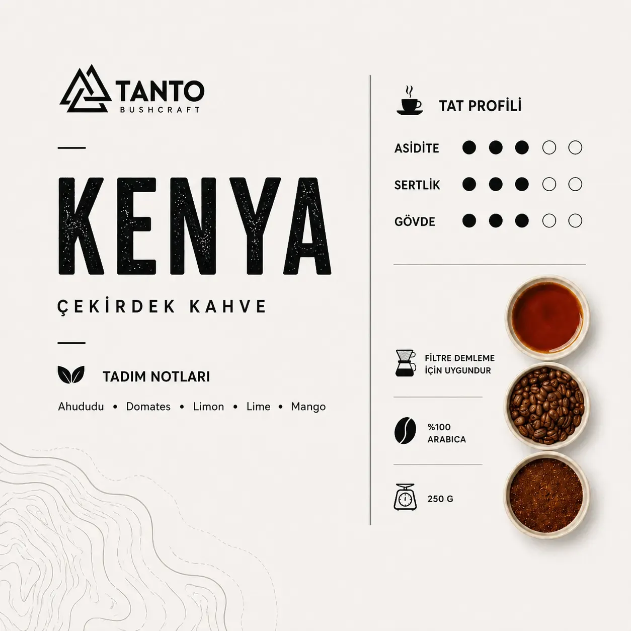 Kenya Çekirdek Kahve 