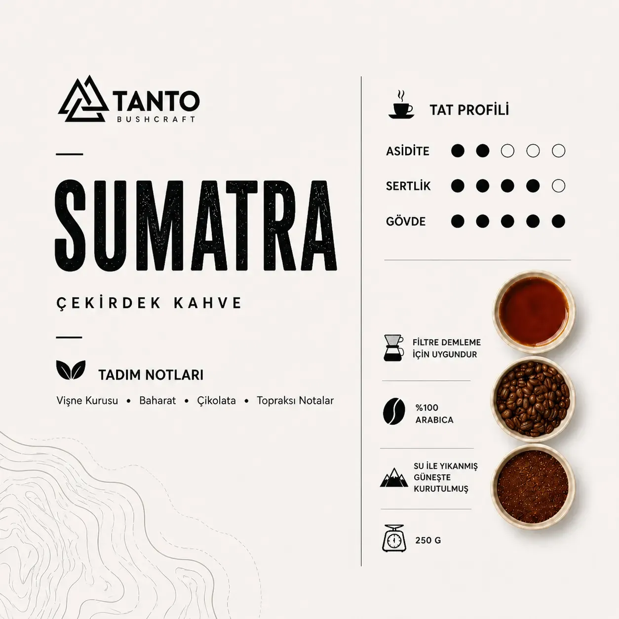 Sumatra Çekirdek Kahve