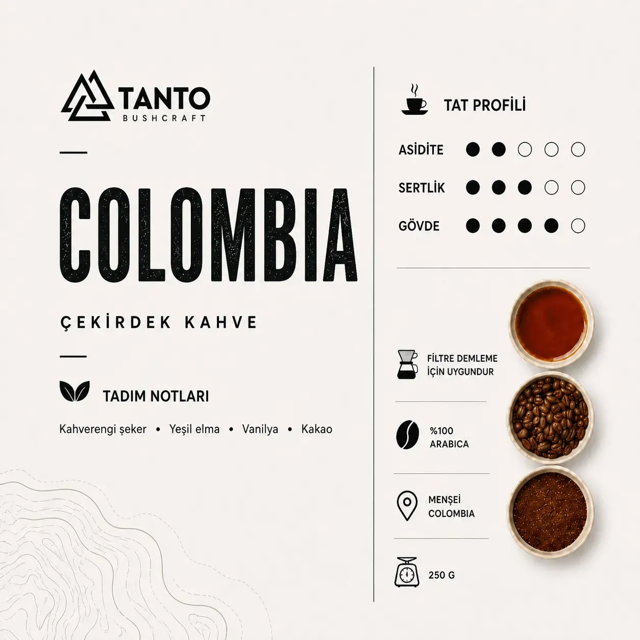 Colombia Çekirdek Kahve 