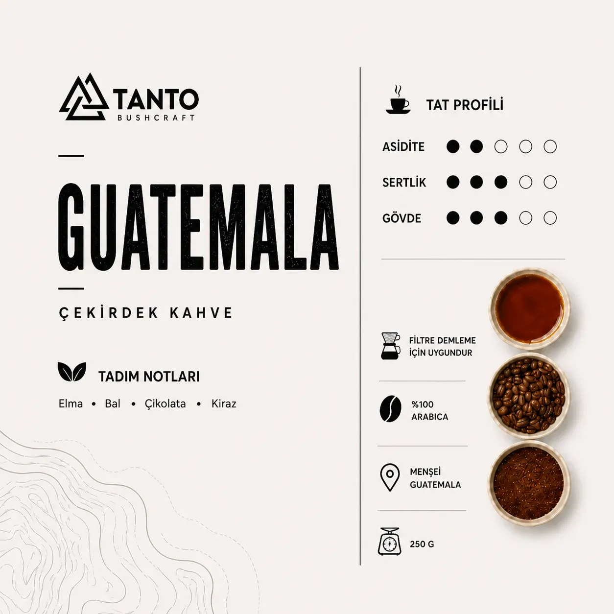 Guatemala Çekirdek Kahve 