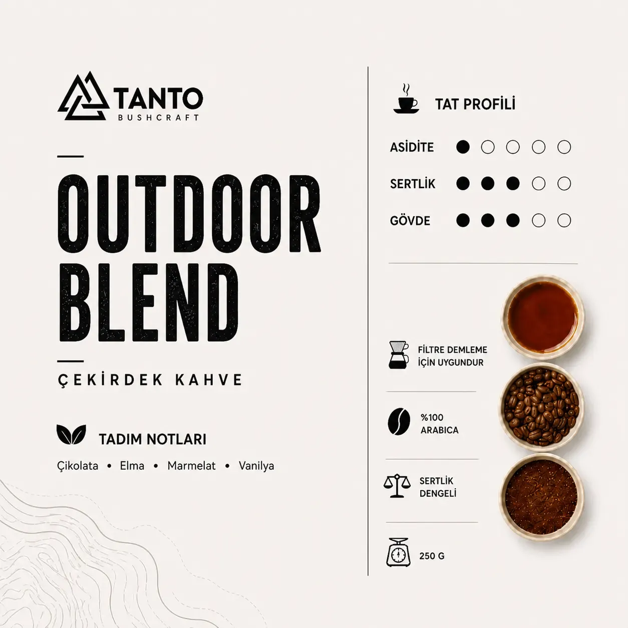 Outdoor Blend Çekirdek Kahve 